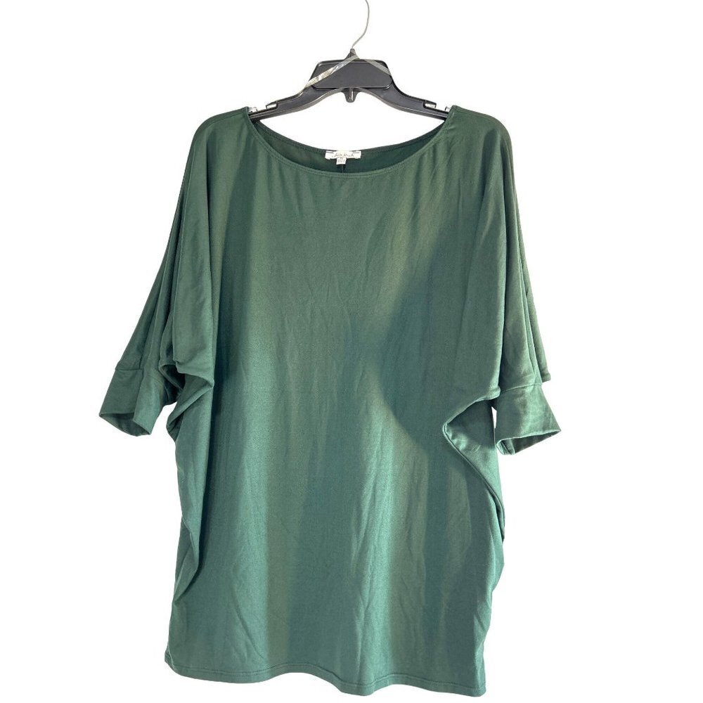 White Birch Womens 3/4 Sleeve Green Top/Blouse Size XL